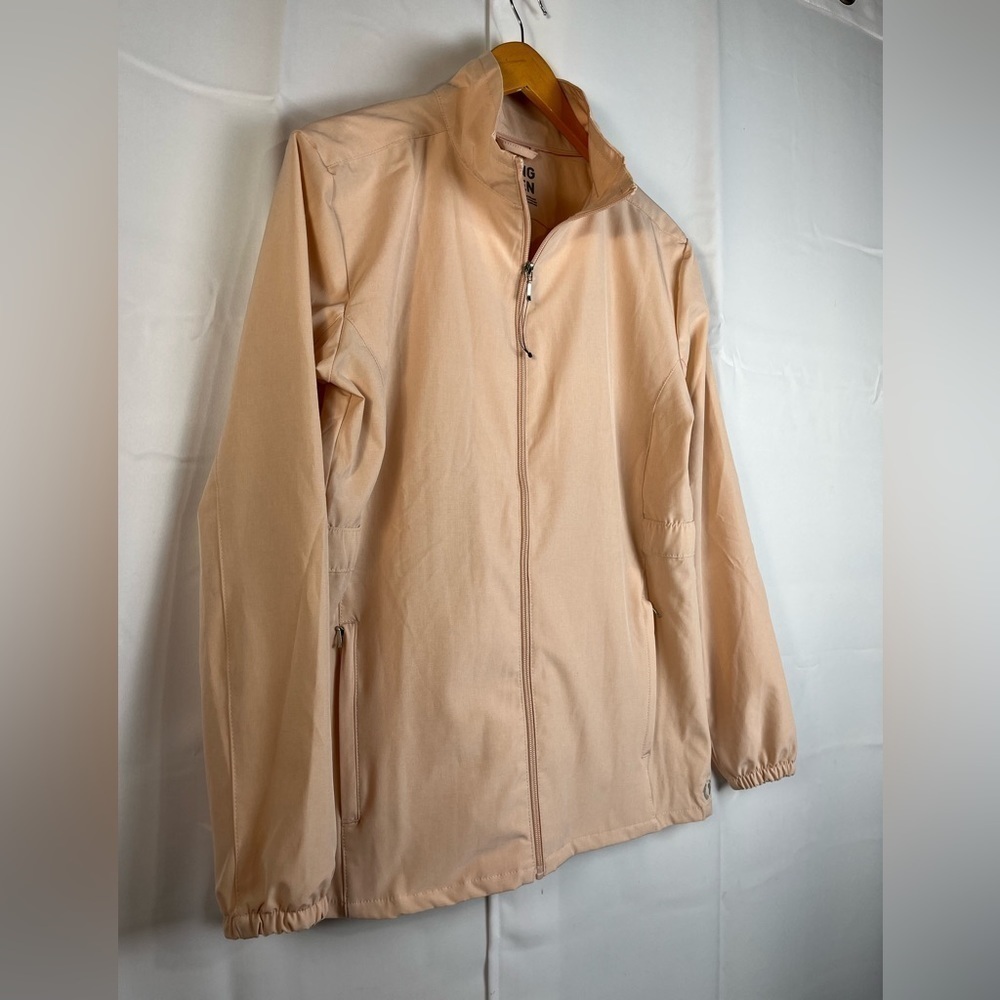 Hang Ten Women windbreakerJacket Rose Pink Zipped Pockets Size M New